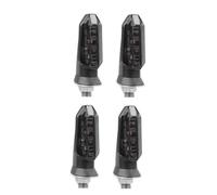 SWVYDC Faro per moto Adatto per Honda CBR500R CBR650R CRF250L Rebel 500 Indicatore di direzione per moto Lampada impermeabile 12V Luce notturna per motocicletta(4 x Smoke Lens)