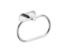 SWVYDC Maniglione da Bagno Portasciugamani in Acciaio Inox Senza Foratura, Portarotolo, Anello Portasciugamani Autoadesivo, Set di Accessori per Il Bagno(Sliver Towel Ring)