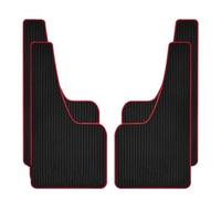 SWVYDC Parafanghi Kit Adatto per Auto SUV Fuoristrada Accessori Auto Parafango Universale per Auto Ruote Anteriori Posteriori Paraspruzzi Paraspruzzi per Auto(4pcs Large Red)