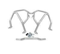 SWVYDC Paramotore Tubolare Misura per VOGE Valico DS525X 525DSX DSX525 DSX 525 Highway Engine Guard Crash Bar Telaio Paraurti Carenatura Protector Bar Paraurti Barra Protezione(Silver Upper Bumper)