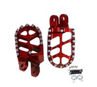SWVYDC Pedaline Moto Poggiapiedi Pedane Moto Adatto per Honda Transalp 600 XL600V XL600 1987-1999 Pedane poggiapiedi per Moto Parti del Pedale poggiapiedi(Red)