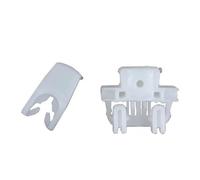 SWVYDC Regolatore di Finestrini Set Completo di Clip per ALZACRISTALLI Adatto per Renault Clio II Clip di Riparazione ALZACRISTALLI Anteriore Sinistro Alzacristallo