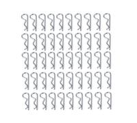SWX 50PCS argento corpo clip perni per 1/8 1/18 1/24 RC Crawler