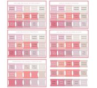 SWYZOR Accessori per la Bibbia, 75 Pcs Etichette per Bibbia, Linguette per la Bibbias, Schede Bibliche Laminate, Linguette per Il Journaling Biblico Facili(Rosa)