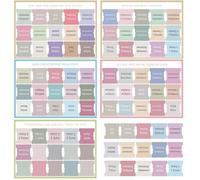 SWYZOR Accessori per la Bibbia, 75 Pcs Etichette per Bibbia, Linguette per la Bibbias, Schede Bibliche Laminate, Linguette per Il Journaling Biblico Facili(Colori Morandi)