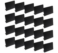 SWZHAI 20 mini lavagnette a forma di L, etichette per buffet, piccole lavagne per esposizione di alimenti, cartelli per buffet, cartelli da tavolo per matrimoni scolastici, cartelli per messaggi,