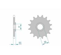 SX 85 / TC 85 / MC 85 - PIGNONE 13 DENTI ACCIAIO / 94202-13