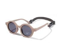 SXBCyan 0-36 Mesi Occhiali da Sole Rotondi Polarizzati for Bambini Paralumi in Gomma Flessibile con Cinturino for Neonati di età Compresa tra 0 E 36 Mesi (Color : Coffee)