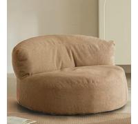 SXBCyan Poltrona A Sacco Senza Imbottitura, Comodo Divano A Con Supporto For La Schiena, Spessa E Morbida Fodera A Nido D'ape, Pouf A, Grande Da Salotto, Pavimento For Giocare Leggere(Kahki)