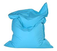 SXBCyan Retangular Piscina Galleggiante Pouf Pouf Copertura No Filler Impermeabile Spiaggia Cuscino sac Salon Divano Letto Chaise Lounge (Color : Sky Blue, Size : 140x180cm-cover)