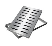 SXDQMX Acciaio Inossidabile Canaletta Scolo Acqua Coperture, Griglie di Fognatura, Elevata capacità di Carico, Adatta per Parchi e Piscine(60 x 30 cm/24 x 12 in)