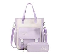 Sxett Borsa a tracolla con doppia tracolla, borsa a tracolla, borsa a tracolla, astuccio leggero per la scuola, Backpack, come descritto