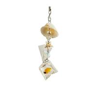 Sxett Elegante ciondolo per telefono con conchiglie tropicali con conchiglie naturali e oceanici ispirano design per un uso versatile, door buckle, Lega