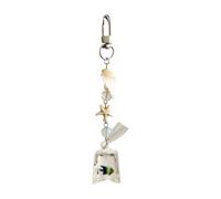Sxett Elegante ciondolo per telefono con conchiglie tropicali con conchiglie naturali e oceanici ispirano design per un uso versatile, door buckle, Lega