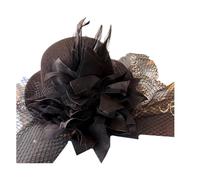 Sxett Elegante e delicato cappello fascinator piumato fatto a mano accessori per capelli per le donne copricapo piumato anni '20 ornamento artistico fascinator clip per capelli per le donne