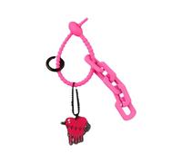 Sxett Portachiavi a forma di cuore con fiamma, per appassionati di auto, coppie e individui alla moda, portachiavi elegante e in metallo, 9