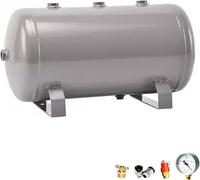 SXEVZOO 50 24 10 5 L Serbatoio di Accumulo Aria Compressa, Kit Serbatoio Aria ad Alta Pressione, Contenitori Orizzontali a Camera d'aria per Pompa Aria & Serbatoio Gas(24L(50x26x23))