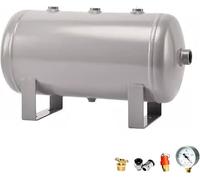 SXEVZOO 50 24 10 5 L Serbatoio di Accumulo Aria Compressa, Kit Serbatoio Aria ad Alta Pressione, Contenitori Orizzontali a Camera d'aria per Pompa Aria & Serbatoio Gas(24L(50x23x26))