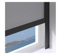 SXEVZOO Confezione Da 2 Strisce Oscuranti Per Finestre A Forma Di L, Barriere Luminose Lungo I Lati Delle Tende, Autoadesive PVC Sponde Laterali(Black 2pcs,110cm)