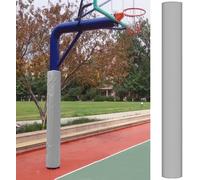 SXEVZOO Imbottitura per Palo da Basket Altezza 5.9ft Protezione Palo da Basketball Resistente Copertura Palo in Schiuma per Campi, Garage, Palestre, Scuole(Grey,9cm/3.5" Pole)