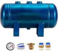 SXEVZOO Kit Serbatoio Aria ad Alta Pressione da 80L 50L 30L 20L 15L 6L 3L, Serbatoio di Stoccaggio Orizzontale in Acciaio al Carbonio per Compressori d'aria(5 Gallon(20L) A)