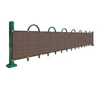 SXEVZOO Piccola Copertura per Recinzione Stretto e Lungo Paravento per Balconi Altezza 30cm/40cm HDPE Rete Ombreggiante per Recinzione Esterno Resistenza allo Strappo (Color : Brown, Size : 30x500cm