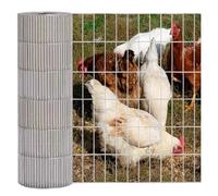 SXEVZOO Rete Metallica Per Polli, Foro Maglia 1'' x 4'' Rete Recinzione Elettrosaldata Zincata, Cortile Orto Piante Recinzione Per Pollame(1.2x6m)