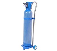 SXEVZOO Supporto Per Bombola Del Gas Carrello Porta Bombole Per Bombole Di Ossigeno Da 10 15 20 Litri, Portatile, Con Ruote E Maniglia, Supporto Fisso Per Bombole Di Gas(H-110cm(43 1/4"))