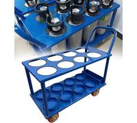 SXEVZOO Supporto per Bombola del Gas Carrello Porta Bombole per Bombole di Ossigeno da 8-10 Litri, Portatile, per Trasporto e Stoccaggio di Bombole di Propano e Argon(87x41x40cm)