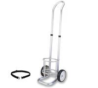 SXEVZOO Supporto per Bombole di Ossigeno, Carrello per Bombola di Ossigeno Medicale, Porta Bombole di Ossigeno Portatile per Auto, Camion, Carrello per Trasporto(Diameter 12.5cm(4 7/8"))