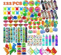 SXFENG 122 Pcs Gadget Compleanno Bambini, Regalini Fine Festa Compleanno Bambini, Gadget Compleanno Giocattoli, Bambini Regalini Premi Carnevale Fine Festa Compleanno Loot per Halloween Natale