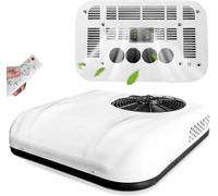 SXHEYUY Climatizzatore 12V/24V DC per Camper, Minivan, Furgoni e Camion - Bianca con Refrigerante Aggiunto