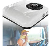 SXHEYUY Condizionatore d'Aria per Roulotte, Condizionatore d'Aria per Tetto per Trattore 12V 24V, Refrigerante per Aria Condizionata Aggiunto, Adatto Sia per L'Estate Che per l'inverno,Bianca,12v