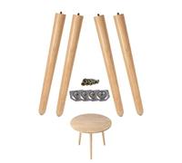 SXHJDY Gambe Per Mobili In Legno 4Pcs Gambe Di Divano Tavoli Cono Obliquo In Legno Piedi Per Mobili, Piedini Per Mobilie Per Divano TV Armadio Letto Tavolo Da Pranzo(65cm/26in)