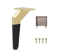 SXHJDY Gambe Per Mobili In Metallo 15 18cm, Piedini Di Ricambio Per Gambe Per Divani Moderni, Piedini Di Supporto Per Mobili Con Vite Di Montaggio Per Divano Mobile TV Comò(Gold,13cm/5in)
