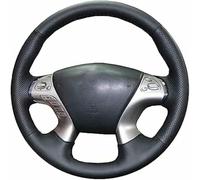 SXHLKJMF Coprivolante per Auto in Similpelle Nera Cucito a Mano Fai da Te per Infiniti JX35 M35 M25 M56 Q70 QX60