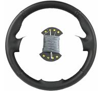 SXHLKJMF Coprivolante per Auto in Similpelle Nera Cucito a Mano Fai da Te per Renault Megane 2 2002-2009 Scenic 2 2003-2010 Kangoo 2 2008-2013
