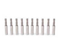 Sxhlseller 10 Pezzi 1/4" Portapunta a Esagono per Cacciavite, Estensione | Prolunga per punta in acciaio al carbonio antiruggine, con punta magnetica, per trapano elettrico e cacciavite pneumatico