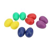 Sxhlseller 10 Pezzi Agitatori per Uova Musicali - Agitatori per Uova a Percussione a Mano in Plastica Colorata per Allenamento Ritmico per Bambini, Giocattolo Educativo Precoce, Strumento Musicale