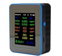 Sxhlseller 12 in 1 Dispositivo di Misurazione della qualità dell'Aria, Batteria Stabile a Doppia Ventilazione con Un Coltello di qualità dell'Aria Chiaro per Casa (#1)