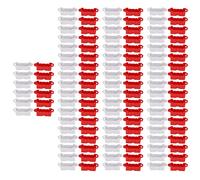 Sxhlseller 120PCS RC Auto Drift Racing Track Road Barrier, Set Fai da Te | Durable Plastic RC Roadblocks, Universal for Remote Control Cars, Red & White, Portable DIY Race Track
