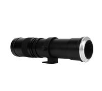 Sxhlseller 420-800 Mm Teleotù Lente per Supporto RF, Focus Manuale F8.3 a F16 LENS per Fotografia di Uccelli Luna Selvatica, Durevole Lente per Fotocamera a Lungo Zoom in Metallo (BLACK)
