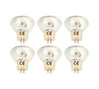 Sxhlseller 6 Lampadine LED GU4, Lampadine GU4, Base in Ceramica, Lampadine GU4 MR11, Lampadina a Risparmio Energetico 270LM 15LED MR11 Perline Lampada da Binario, 12V 3W (Luce calda)