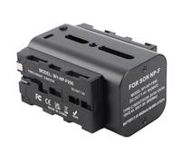 Sxhlseller Adattatore di Alimentazione a Batteria Fittizia, Kit Batteria Manichino in Alluminio per Fotocamera a Doppio Lato NP F970 F550 F770, Adatto per Display e Trasmissione Video