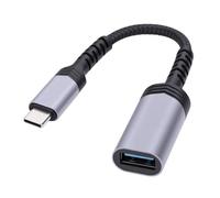 Sxhlseller Adattatore Hub USB C a USB 3.0, Cavo OTG per Trasferimento Dati Ad Alta velocità da 5 Gbps con Involucro in Alluminio |Dongle con Cavo Intrecciato per Tastiera, Mouse, Disco