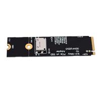 Sxhlseller Adattatore M.2 NVMe a OCuLink, Convertitore SSD PCIe 4.0 X4 | Interfaccia Host SFF-8612, Dita Placcate in Oro, PC con Fattore di Forma Ridotto, Uscita Verticale o Orizzontale