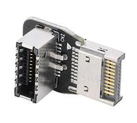 Sxhlseller Adattatore TYPE-E Anteriore USB3.1 10G Convertitore a Gomito dello Sterzo da 90 Gradi per Connettore Scheda Madre PC PH74B