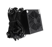 Sxhlseller Alimentatore da 800 W per PC da Gioco, Certificato 80 Plus, PFC Attivo, Ventola con Controllo Automatico della Temperatura, Binario Singolo da 12 V, Supporta Piattaforme Dual Core,