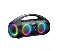 Sxhlseller Altoparlante Bluetooth, Bassi Potenti da 120 W con Doppi Driver da 60 W e Luci RGB, Impermeabile IPX7, Accoppiamento Stereo, Porta USB AUX, Batteria da 12000 MAh, Ideale per