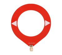 Sxhlseller Antenne a Onde Corte Portatili, Antenne Donut WB Interfaccia Maschile SMA da 10 a 180 MHz con Convertitore a Bassa Impedenza per il Campeggio Esterno Interno ((Rosso) SMA maschio)